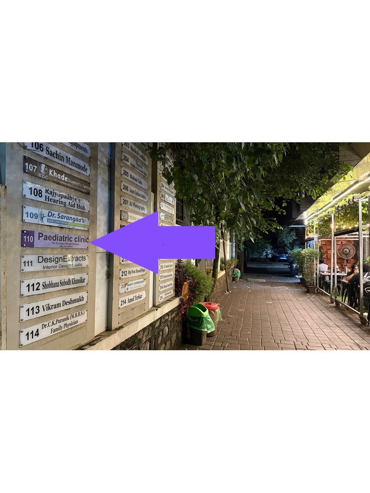 Directions to the paediatric clinic