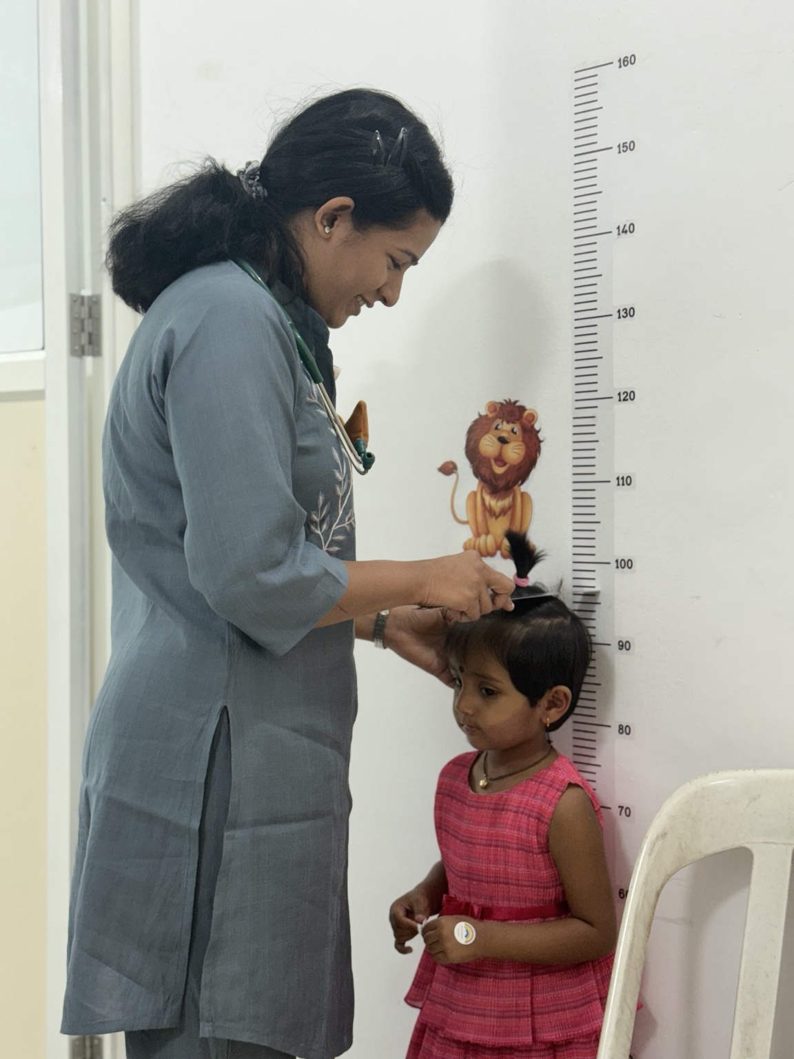 Growth assessment at the clinic
