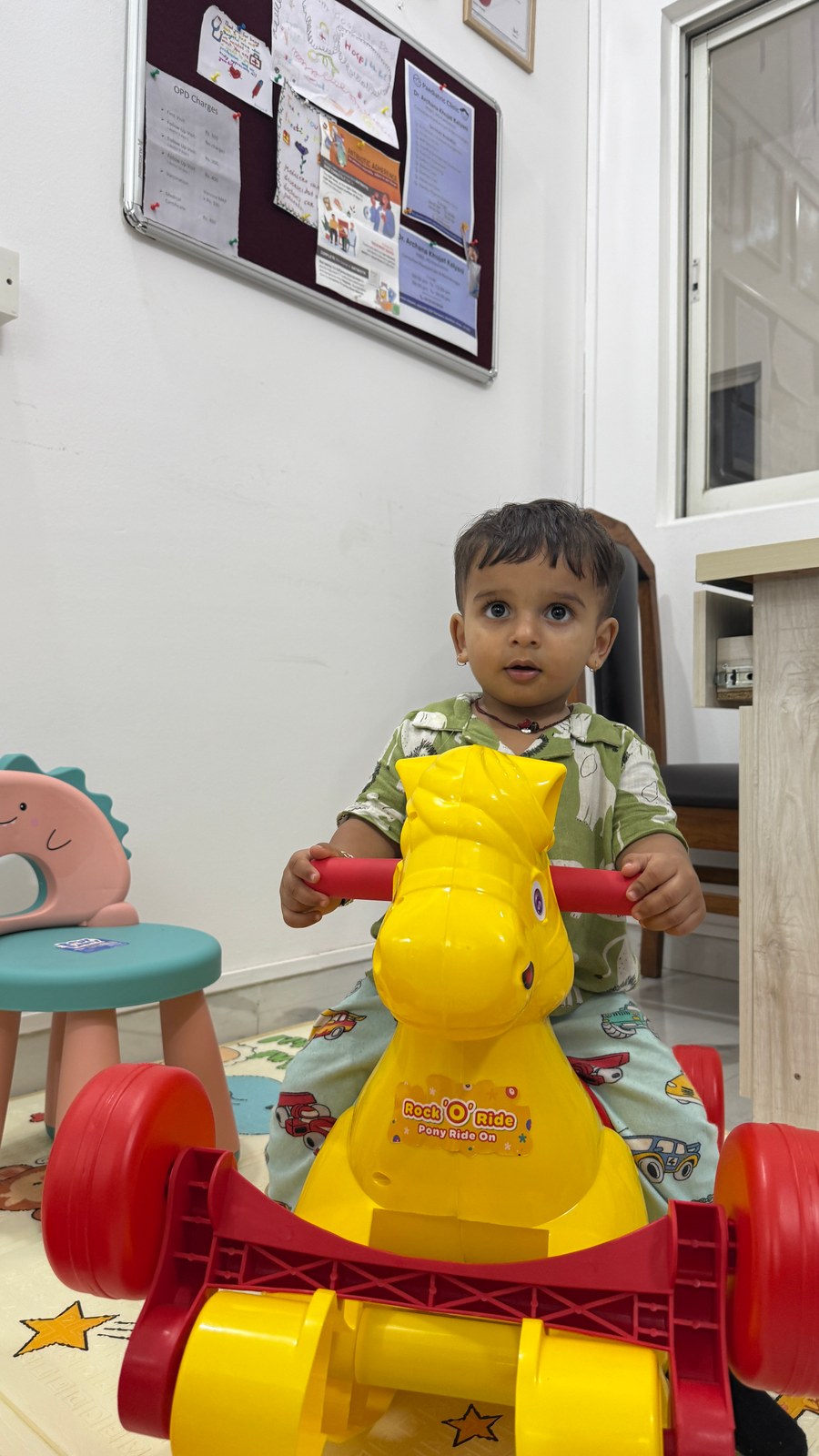 A moment at the paediatric clinic