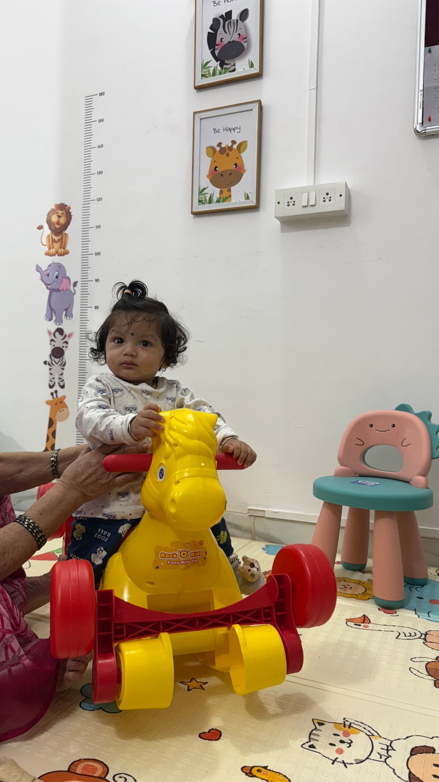 A moment at the paediatric clinic