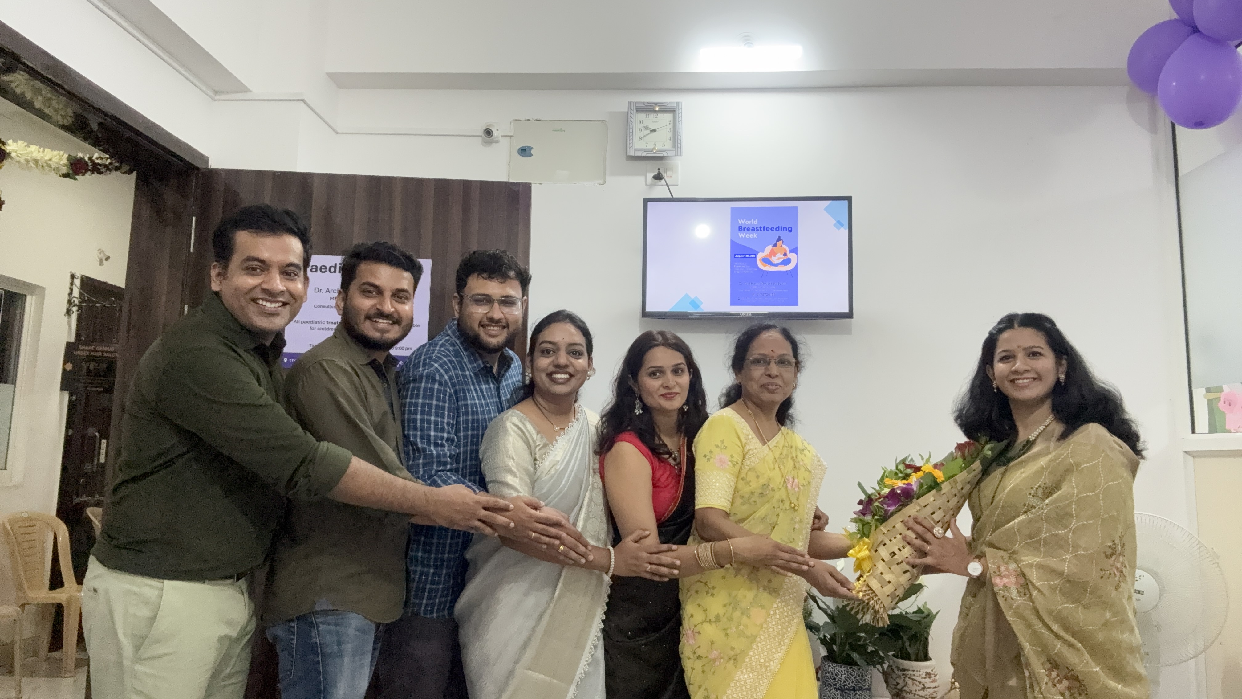 Clinic celebration at a past event